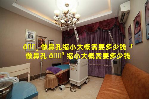 🌸 做鼻孔缩小大概需要多少钱「做鼻孔 🐳 缩小大概需要多少钱费用」